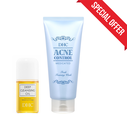 Double Cleanse | Acne Face Wash 130g & Deep Cleansing Oil 70ml