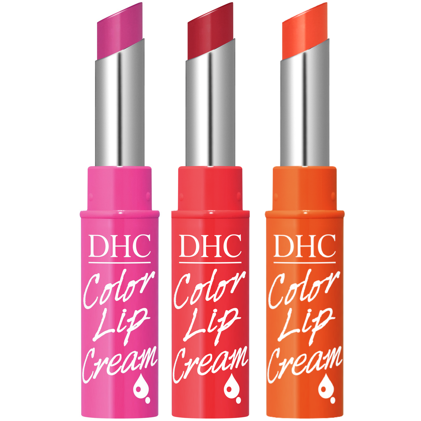 DHC Deep Moistening Color Lip Cream Set | Red | Apricot | Pink