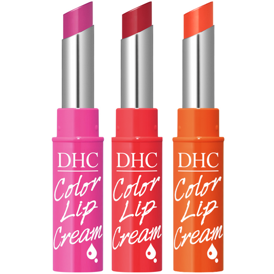 DHC Deep Moistening Color Lip Cream Set | Red | Apricot | Pink